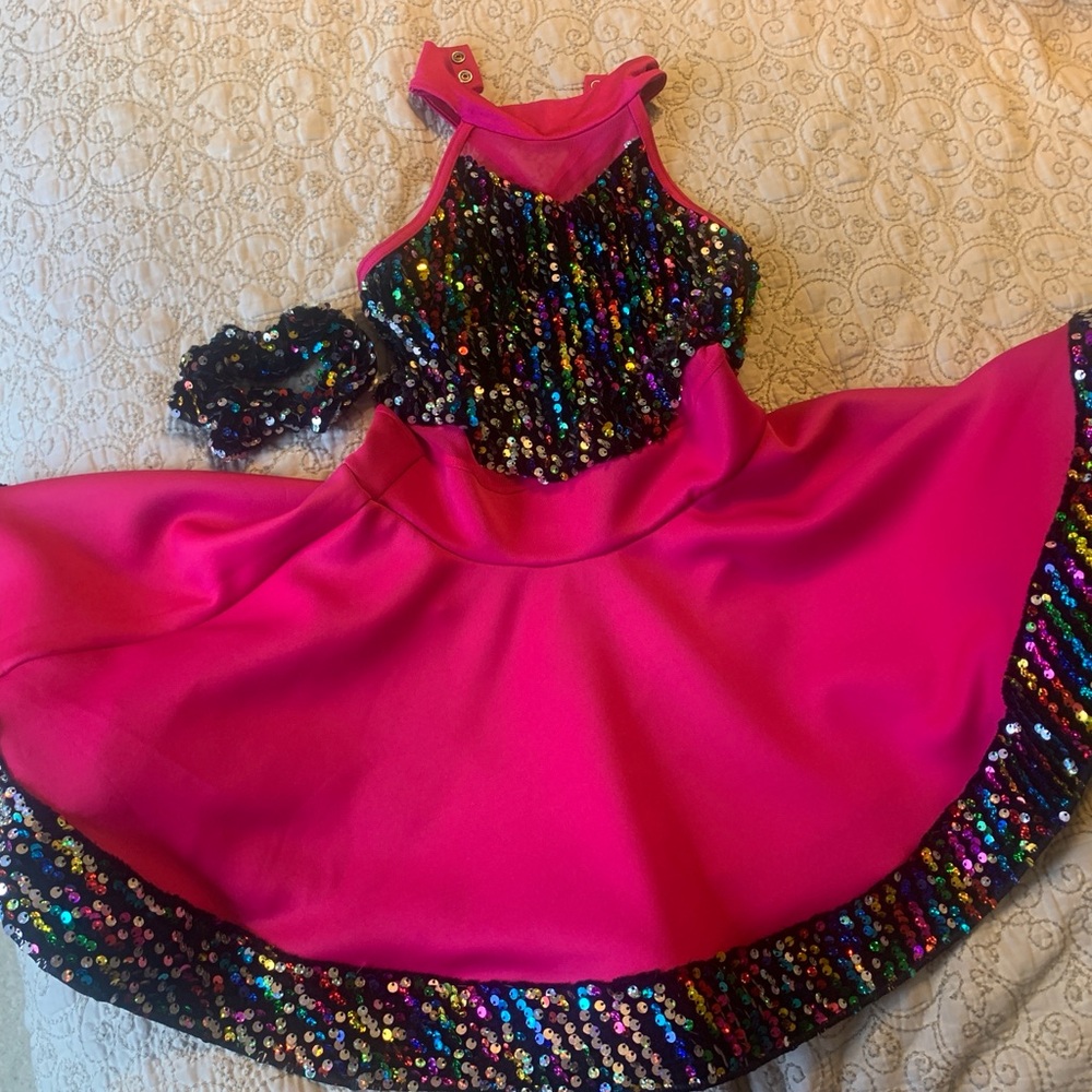 Sparkling Pink Sequin Kids Costume